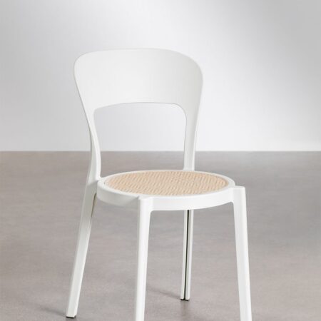 Confezione da 4 sedie da pranzo impilabili Odilia