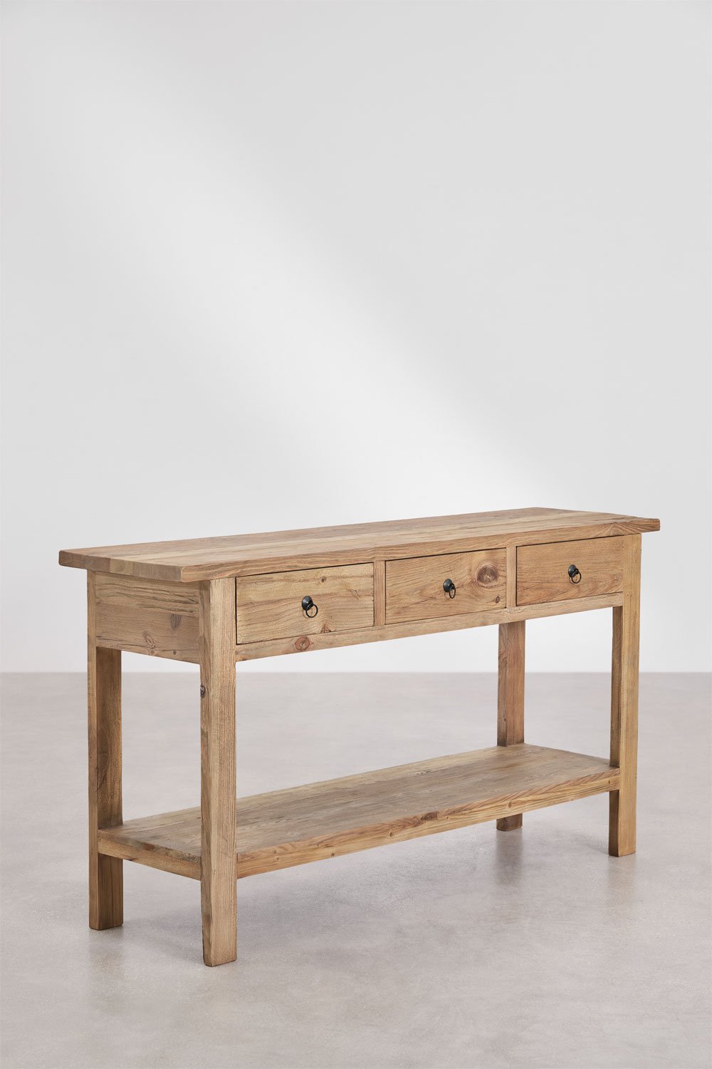 Consola 170x45 cm en madera reciclada Kirena