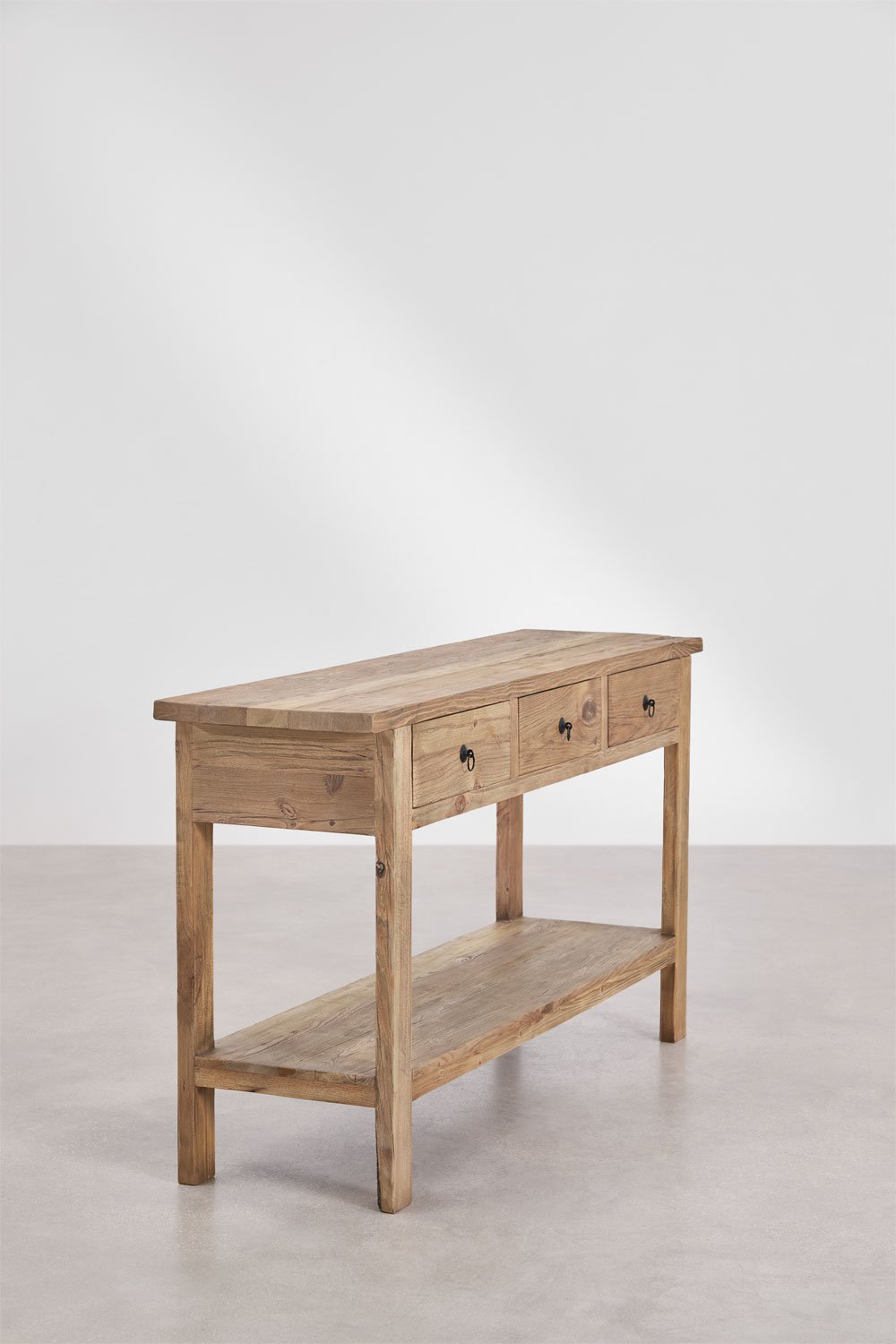 Consola 170x45 cm en madera reciclada Kirena