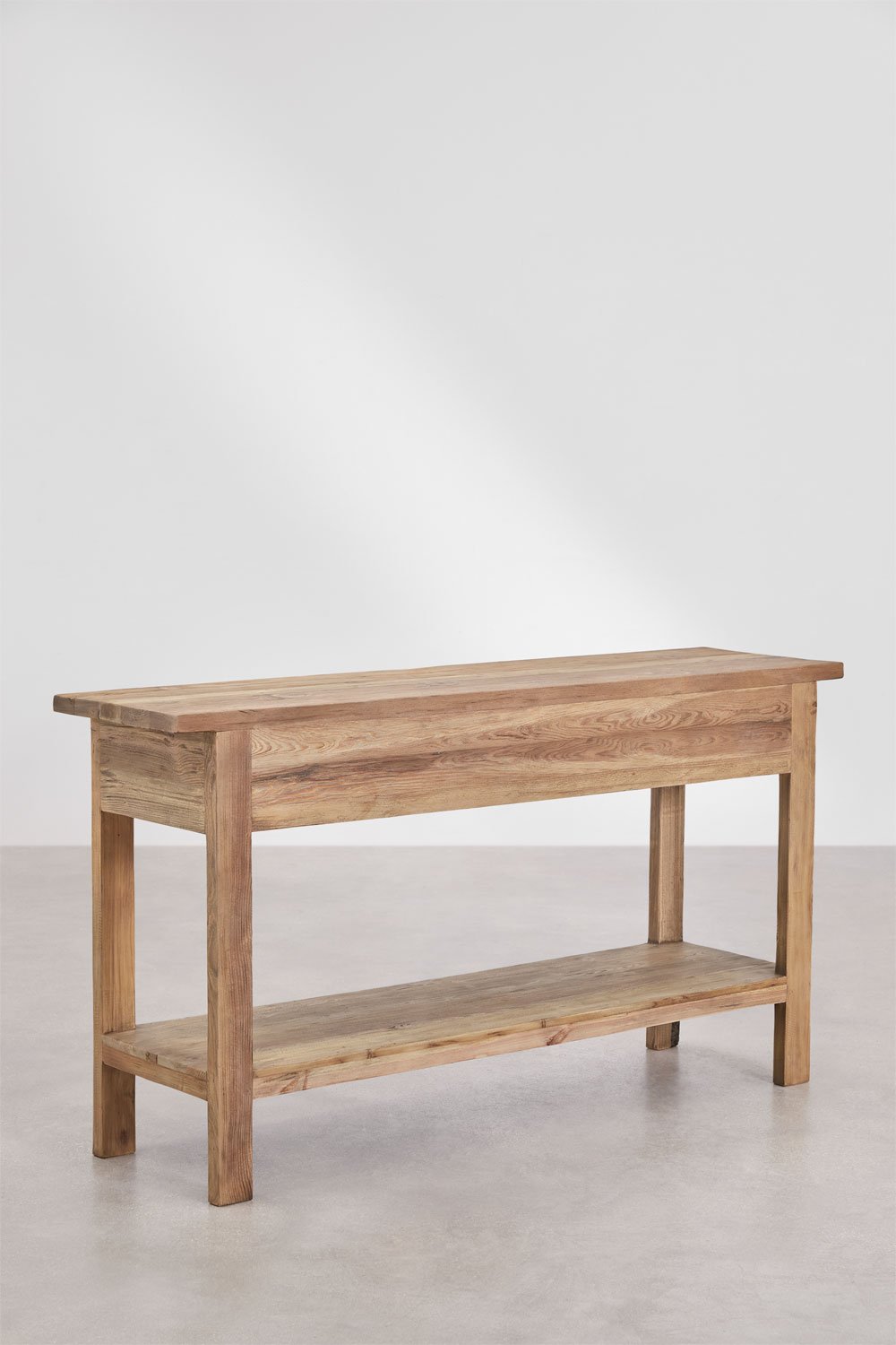 Consola 170x45 cm en madera reciclada Kirena
