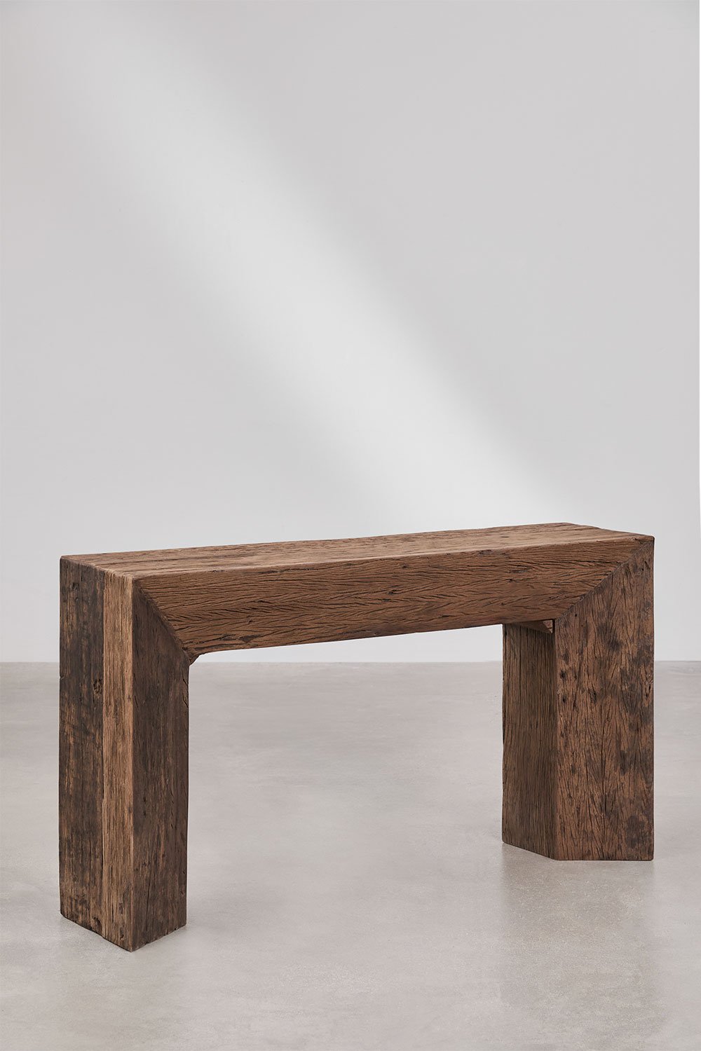 Consolle 150x35 cm in legno riciclato Juvira