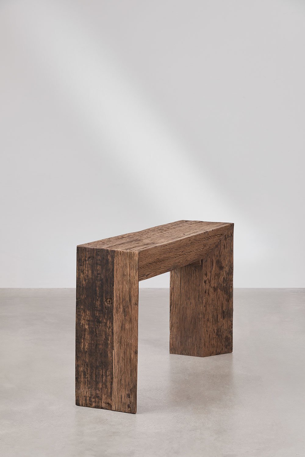 Consolle 150x35 cm in legno riciclato Juvira
