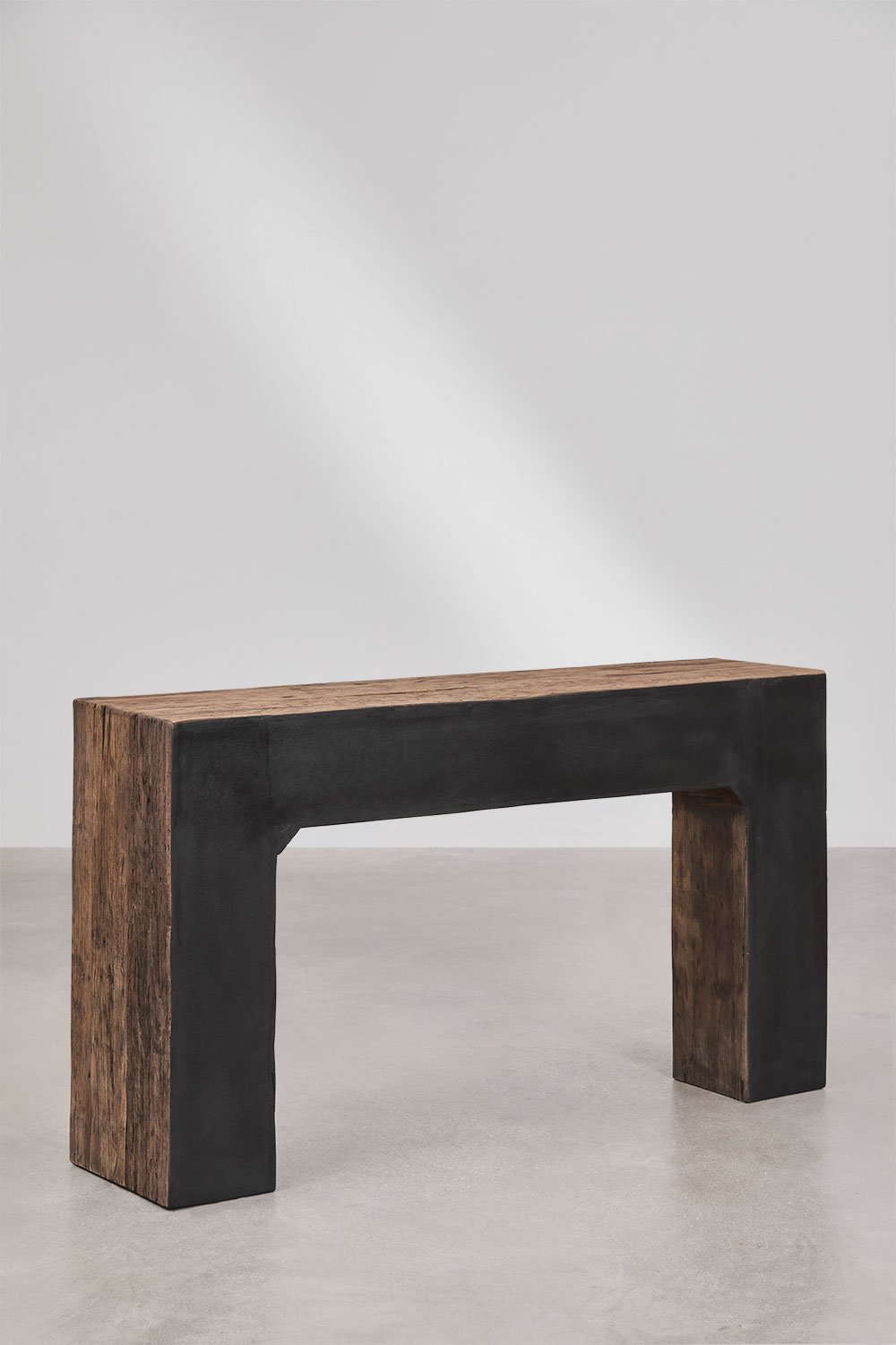 Consolle 150x35 cm in legno riciclato Juvira
