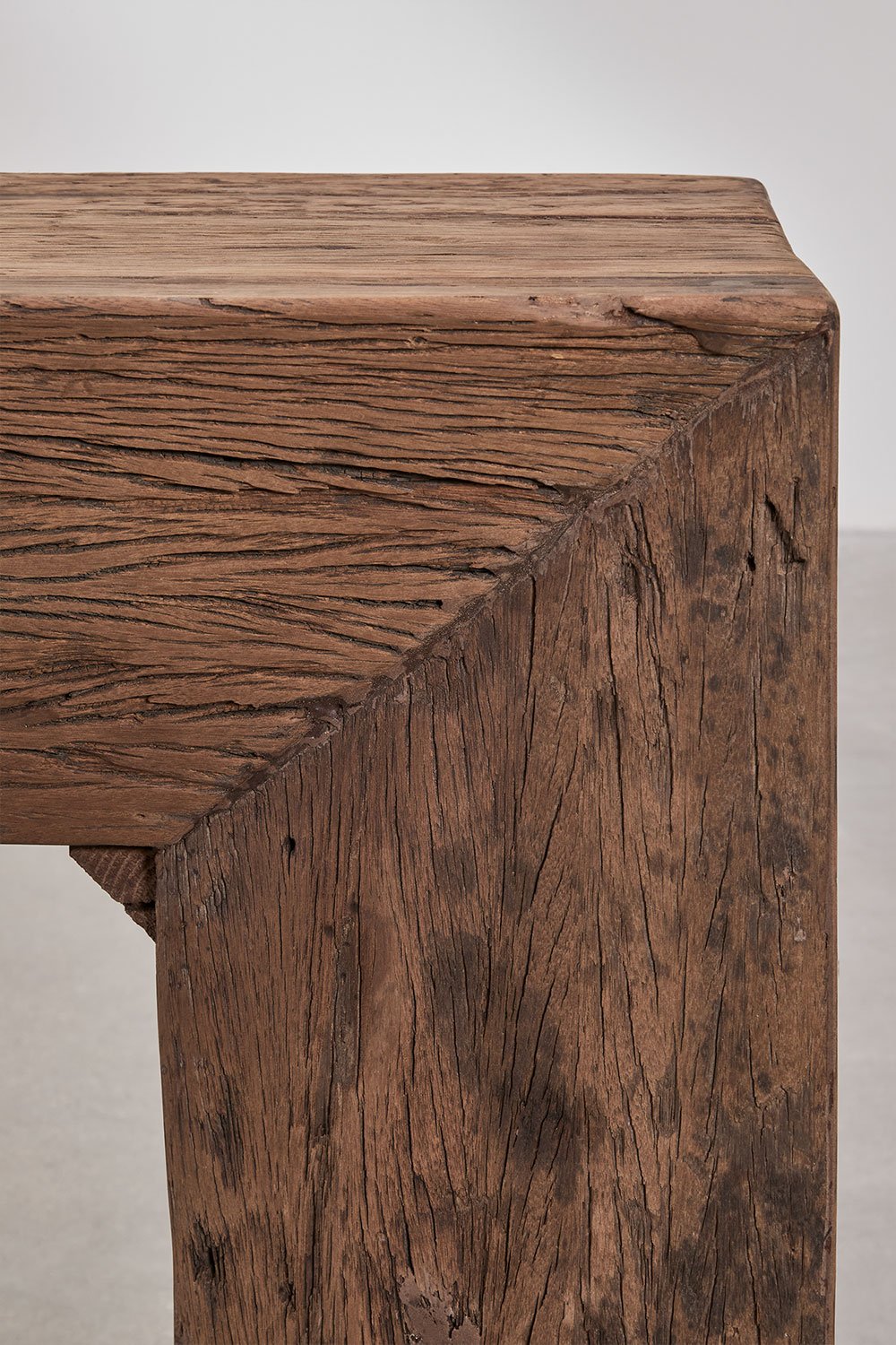 Consolle 150x35 cm in legno riciclato Juvira