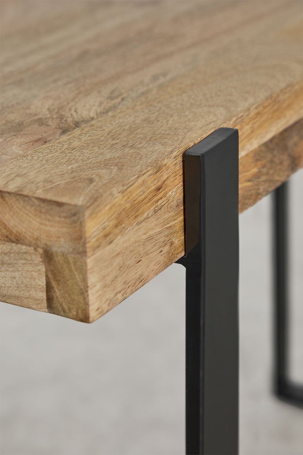 Consolle in legno di mango e acciaio Kiren Style