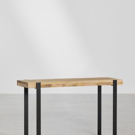Consolle in legno di mango e acciaio Kiren Style