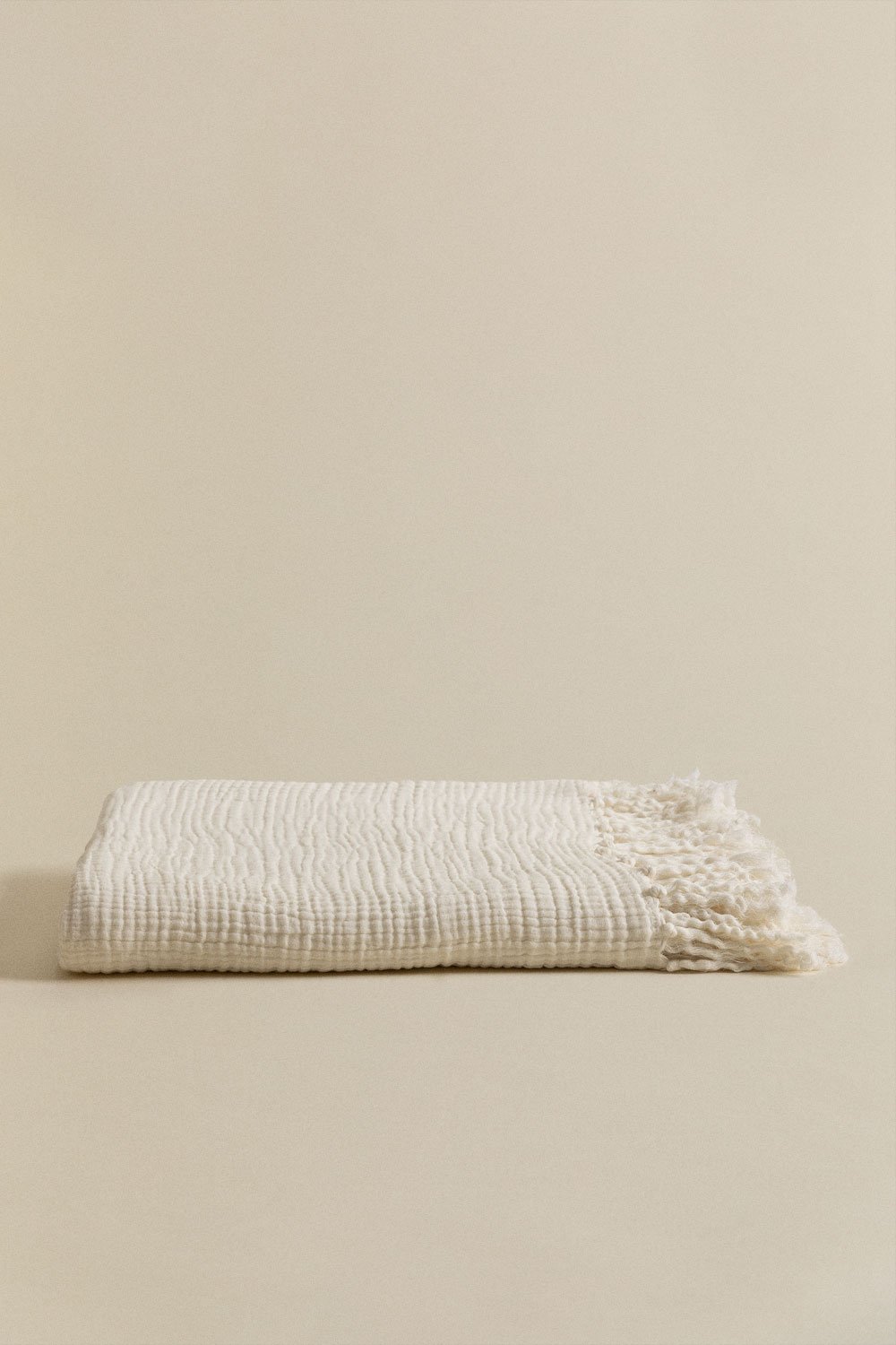 Coperta a quadri in chiffon di cotone (185x125 cm) Eloi