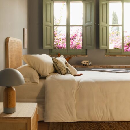 Copripiumino in cotone percalle 180 fili per letto Agassi da 90 cm