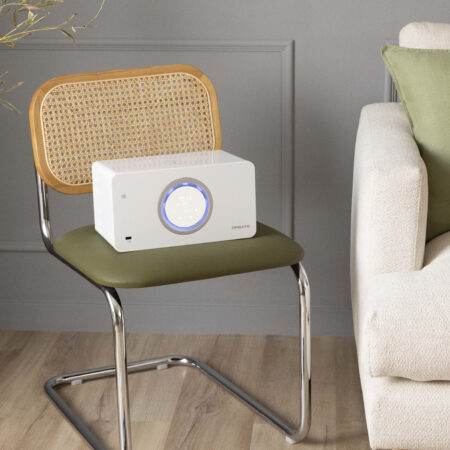 CREATE - AIR PURE COMPACT - Purificatore d'aria con altoparlante bluetooth e caricatore wireless