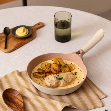 CREATE - Batteria da cucina 3 padelle PAN STUDIO in alluminio fuso con manici in bachelite