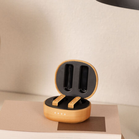 CREATE - EARPHONES BAMBOO - Cuffie auricolari Bluetooth® senza fili