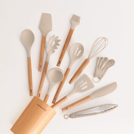 CREATE - KITCHENWARE STUDIO - Utensili da cucina in legno e silicone