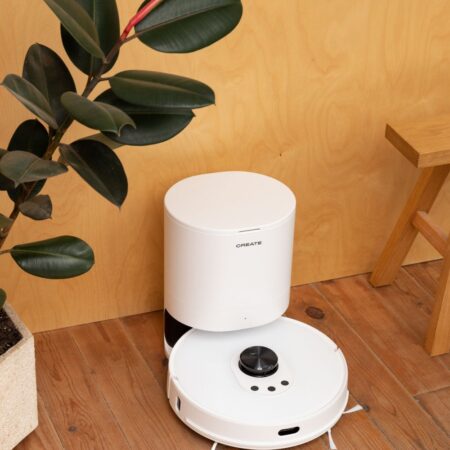 CREATE - NETBOT LS27 - Robot aspirapolvere lavapavimenti laser con base per autosvuotamento 2700Pa