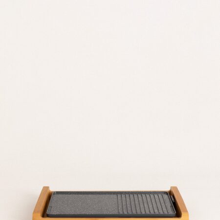 CREATE - STONE FLAT BAMBOO - Piastra Grill elettrica 1800W