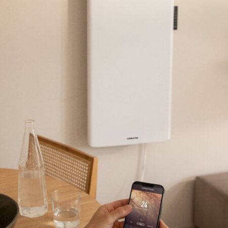 CREATE - WARM CLEAR - Termoconvettore elettrico da parete con WiFi