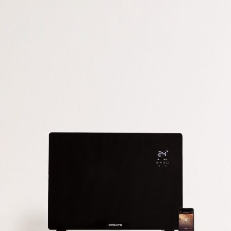 CREATE - WARM CRYSTAL 1500W - Termoconvettore elettrico in vetro con WiFi