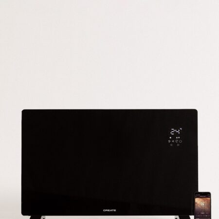 CREATE - WARM CRYSTAL 2000W - Termoconvettore elettrico in vetro con WiFi