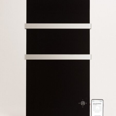 CREATE - WARM TOWEL CRYSTAL - Scaldasalviette elettrico in vetro con WiFi 600W