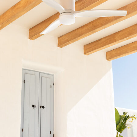 CREATE - WIND CALM PATIO - Ventilatore da soffitto 40W da esterno Ø132 cm con luce LED da 15W