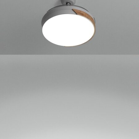 CREATE - WIND CLEAR - Ventilatore da soffitto 40W silenzioso Ø108cm lame retrattili con luce LED da 36W