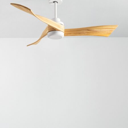 CREATE - WIND CURVE - Ventilatore da soffitto 40W silenzioso Ø132 100% legno