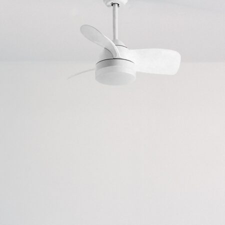 CREATE - WIND ROUND - Ventilatore da soffitto 40W silenzioso Ø76 cm con luce LED da 15W