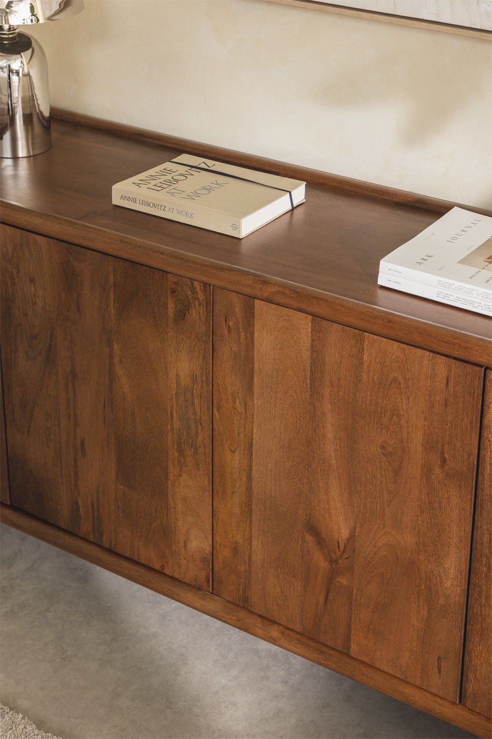 Credenza Gina in legno di mango 175x43 cm