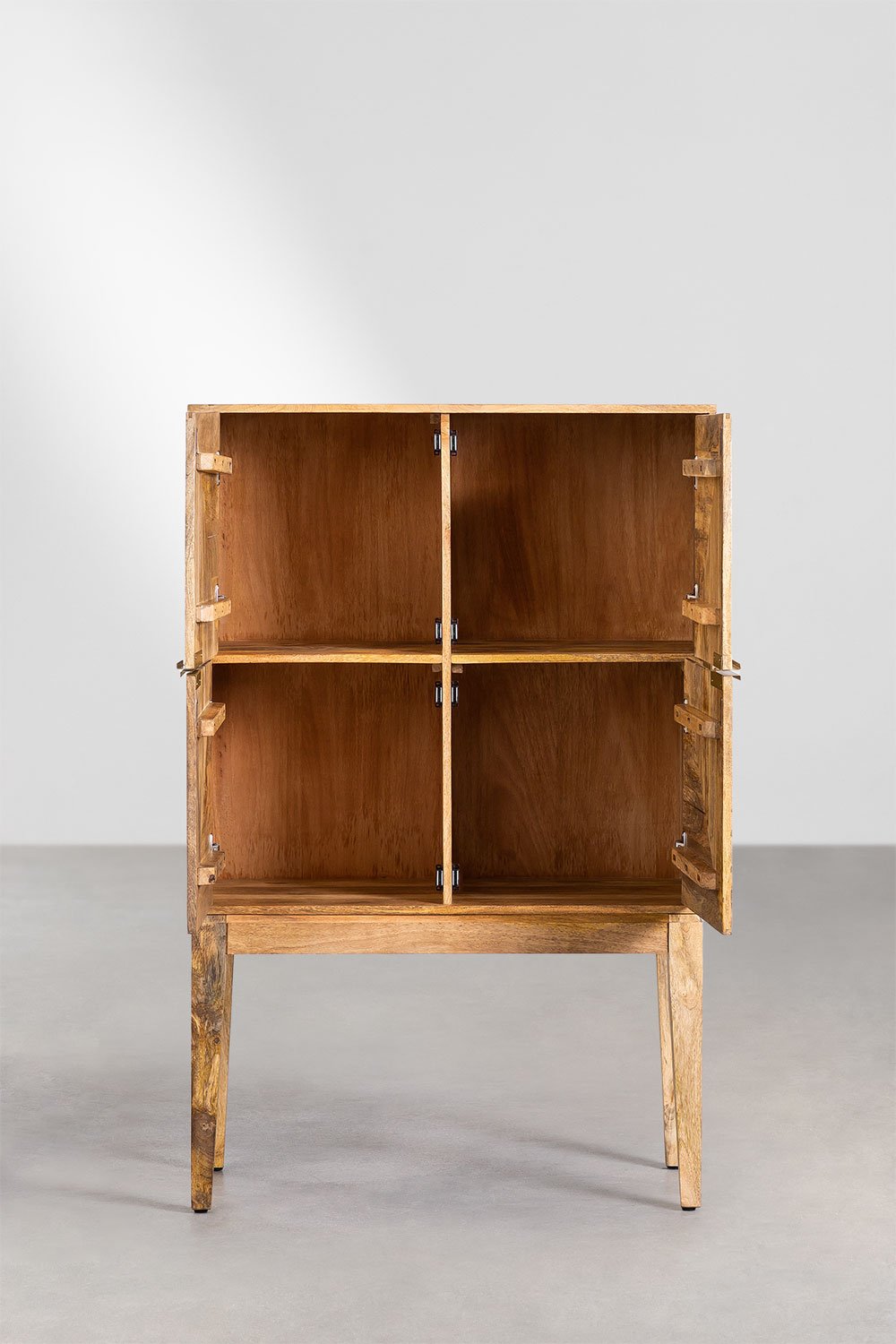 Credenza alta in legno di mango Baty Design