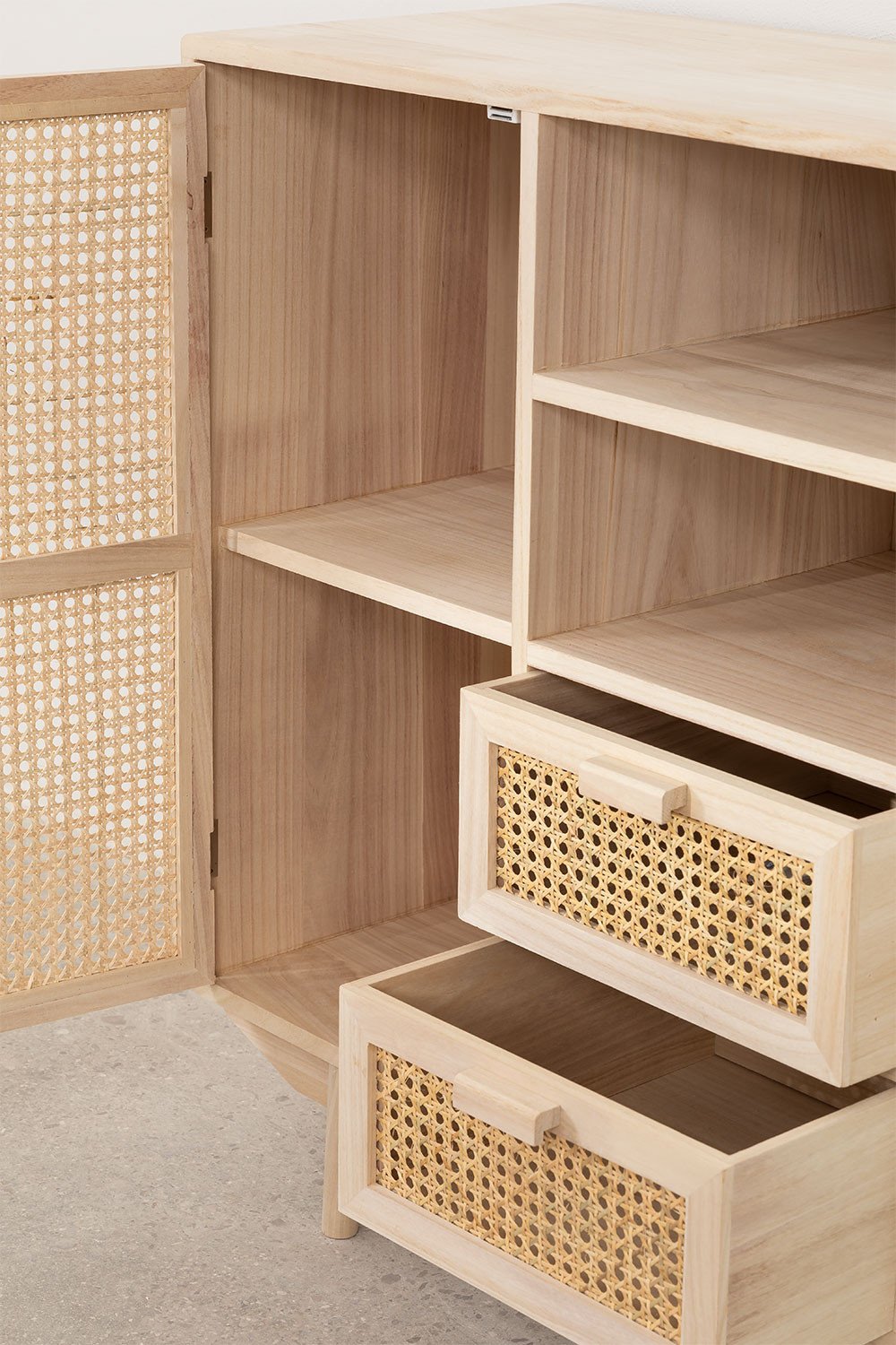 Credenza in legno con cassetti Ralik