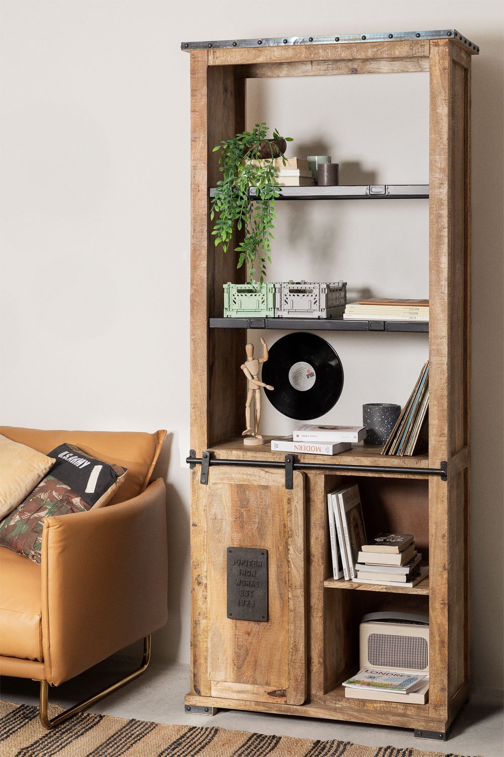 Credenza Uain in legno di mango con quattro cassetti