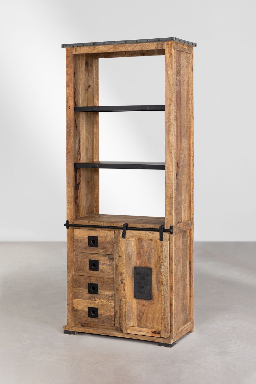 Credenza Uain in legno di mango con quattro cassetti