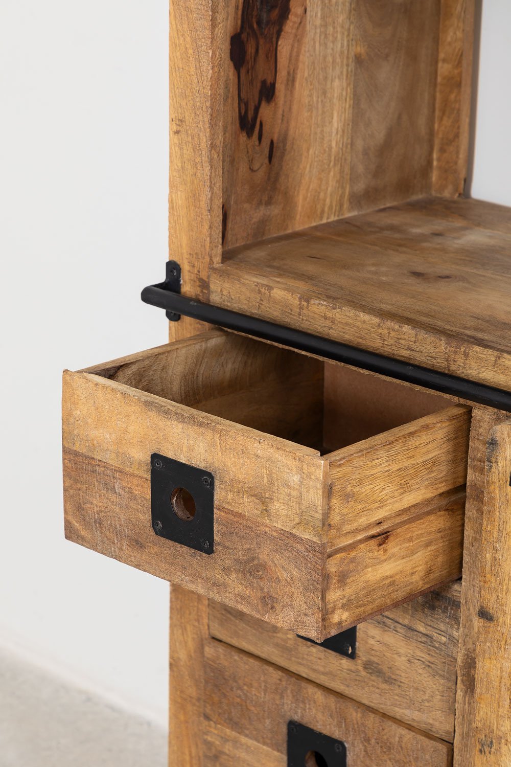 Credenza Uain in legno di mango con quattro cassetti