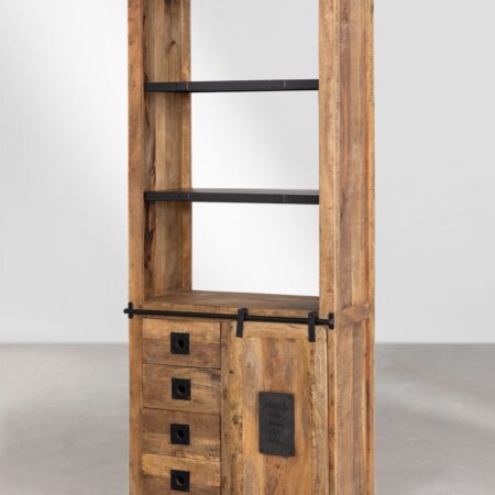 Credenza Uain in legno di mango con quattro cassetti