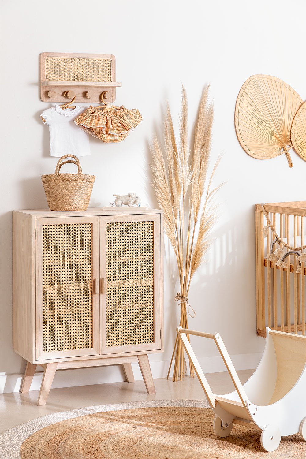 Credenza in legno con 2 ante in legno Ralik Design