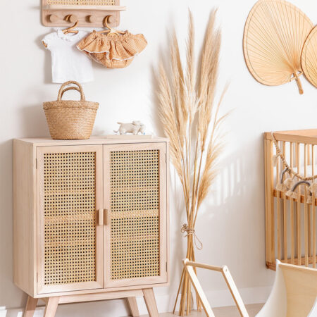 Credenza in legno con 2 ante in legno Ralik Design