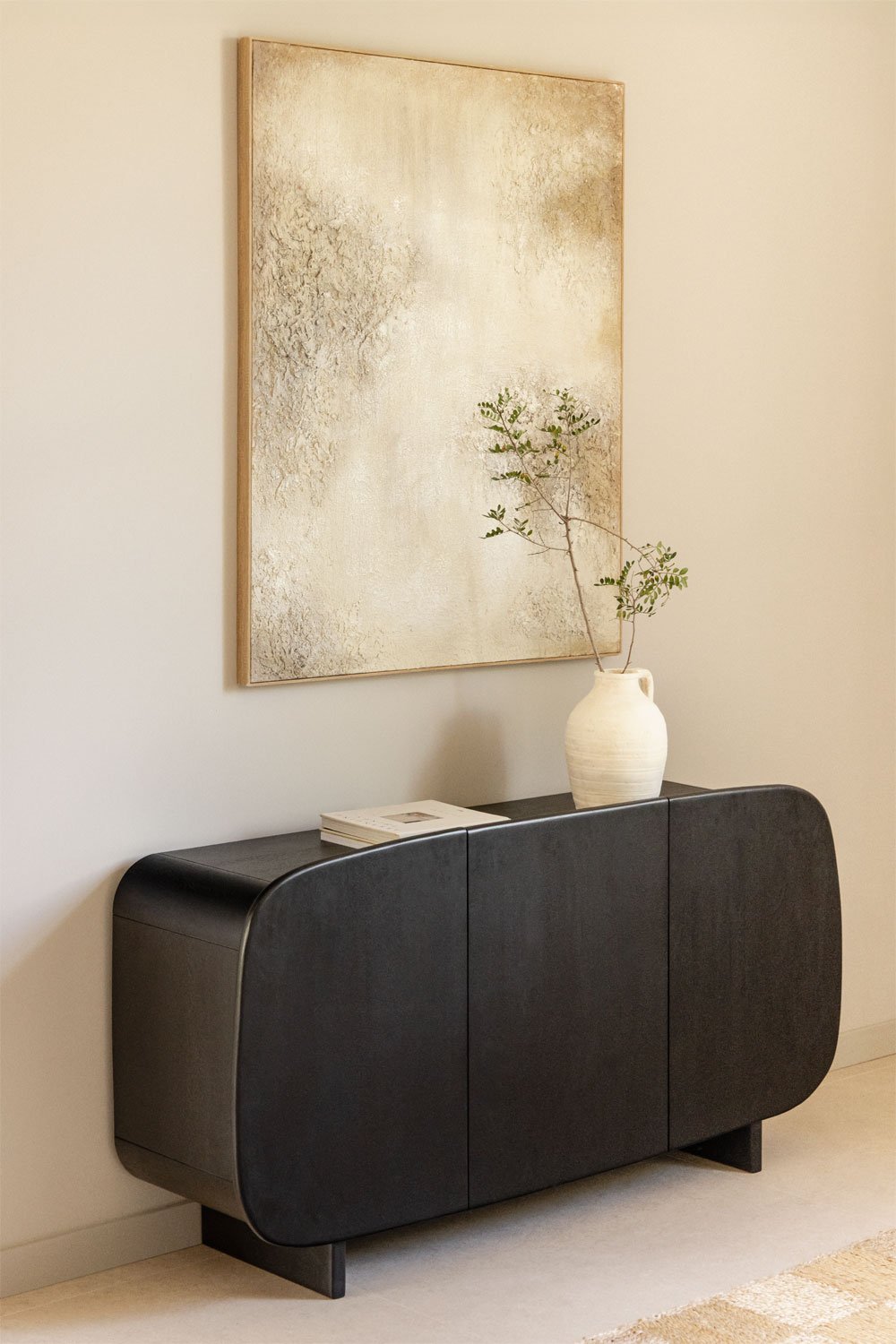 Credenza in legno di mango Agathe 160x40 cm