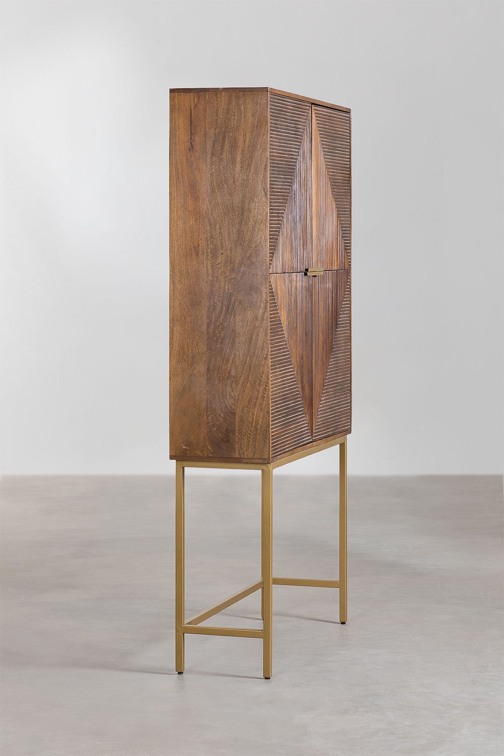 Credenza alta in legno di mango Baty