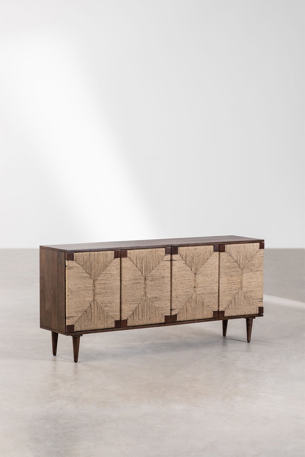 Credenza Evans in legno di mango e iuta