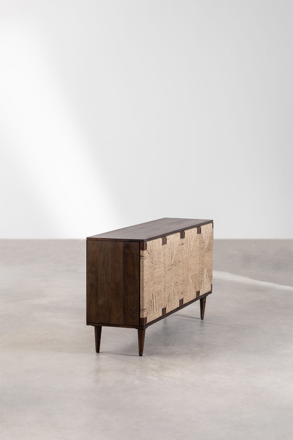 Credenza Evans in legno di mango e iuta