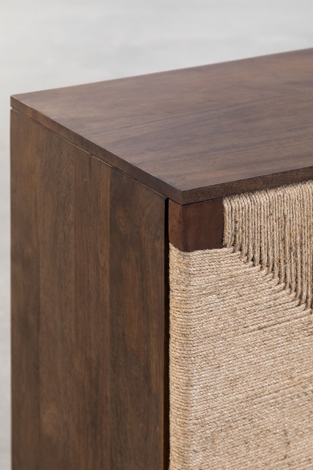Credenza Evans in legno di mango e iuta