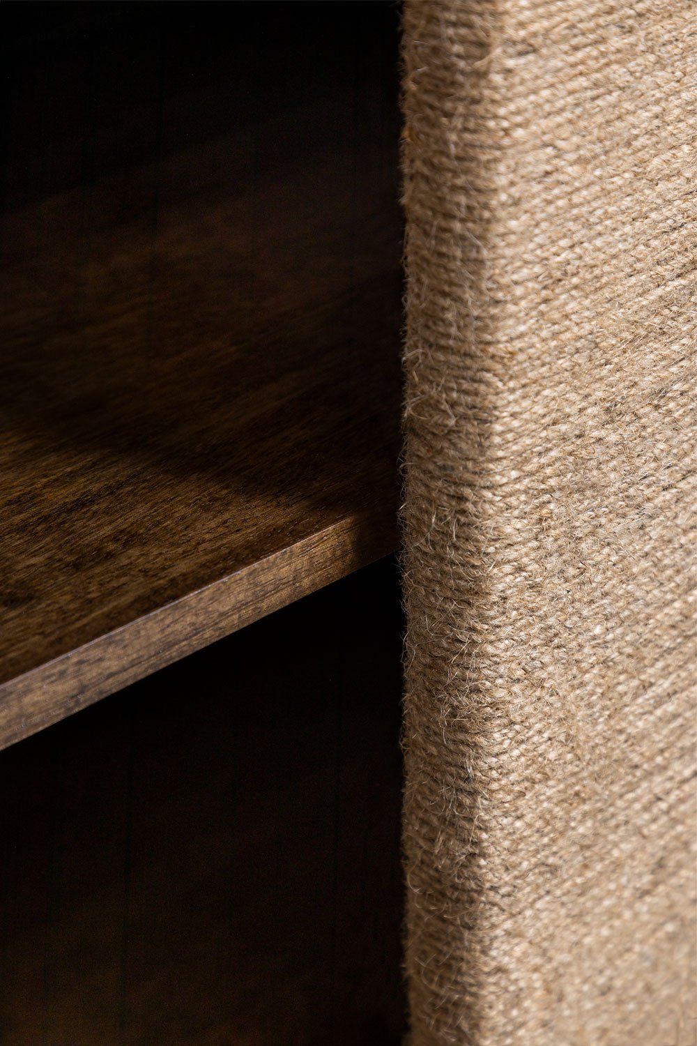 Credenza Evans in legno di mango e iuta