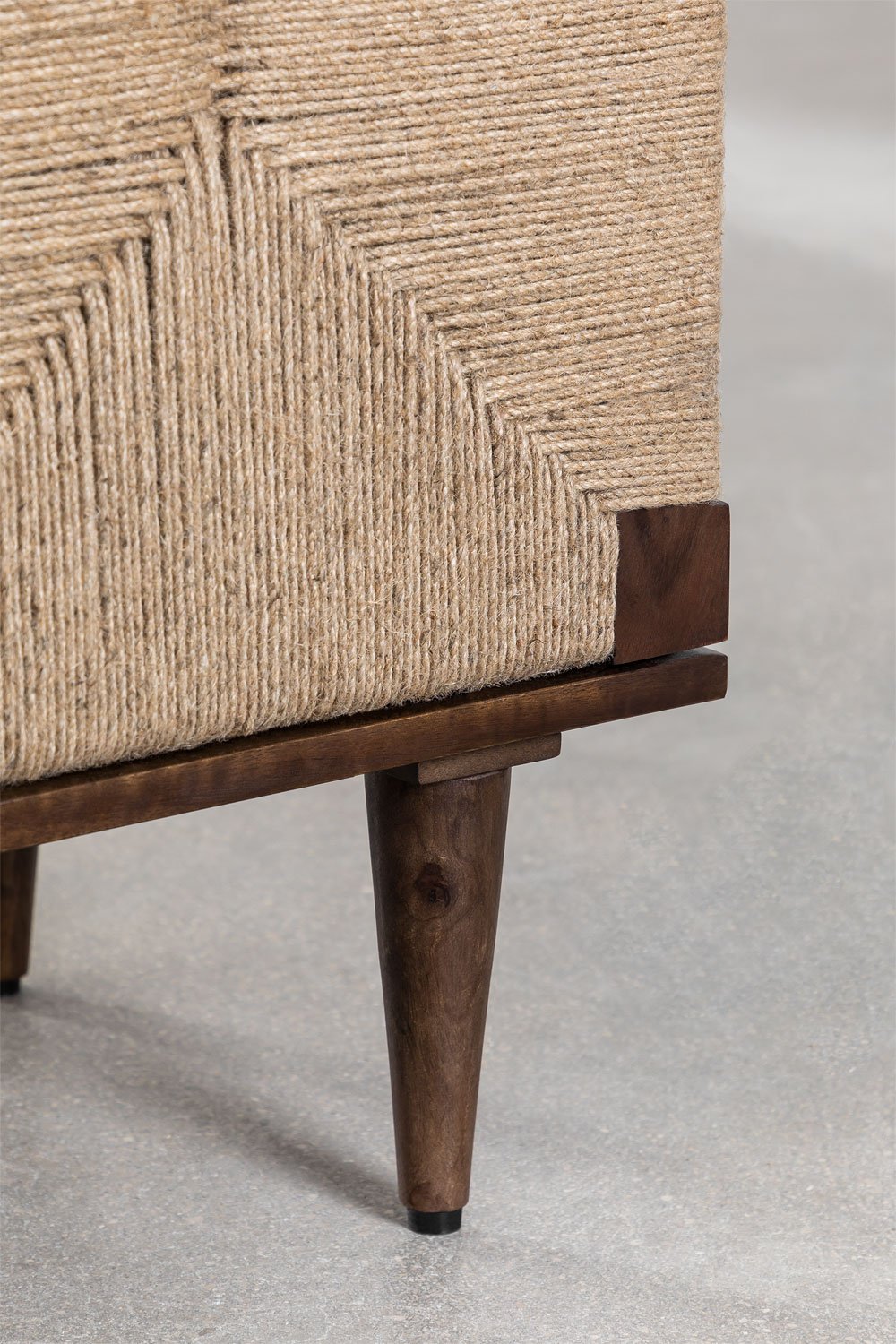 Credenza Evans in legno di mango e iuta