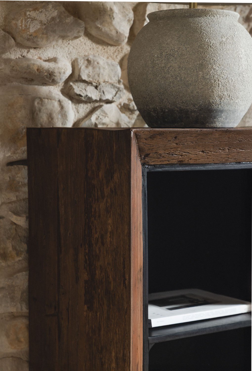 Credenza in legno riciclato Juvira 150x45 cm