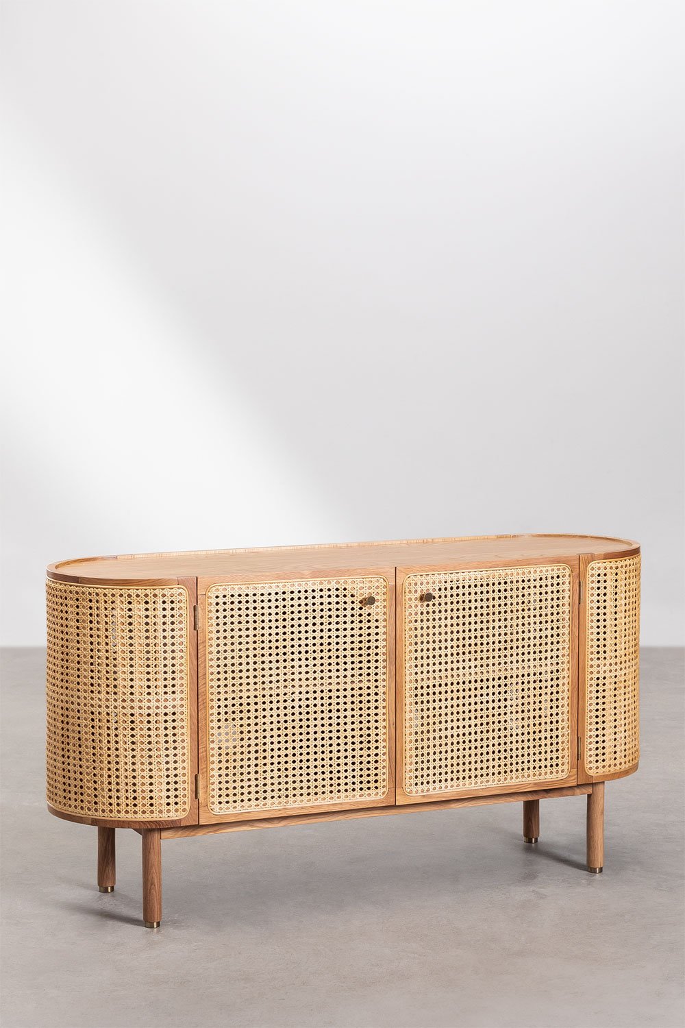 Credenza in Rattan e Legno Edwina