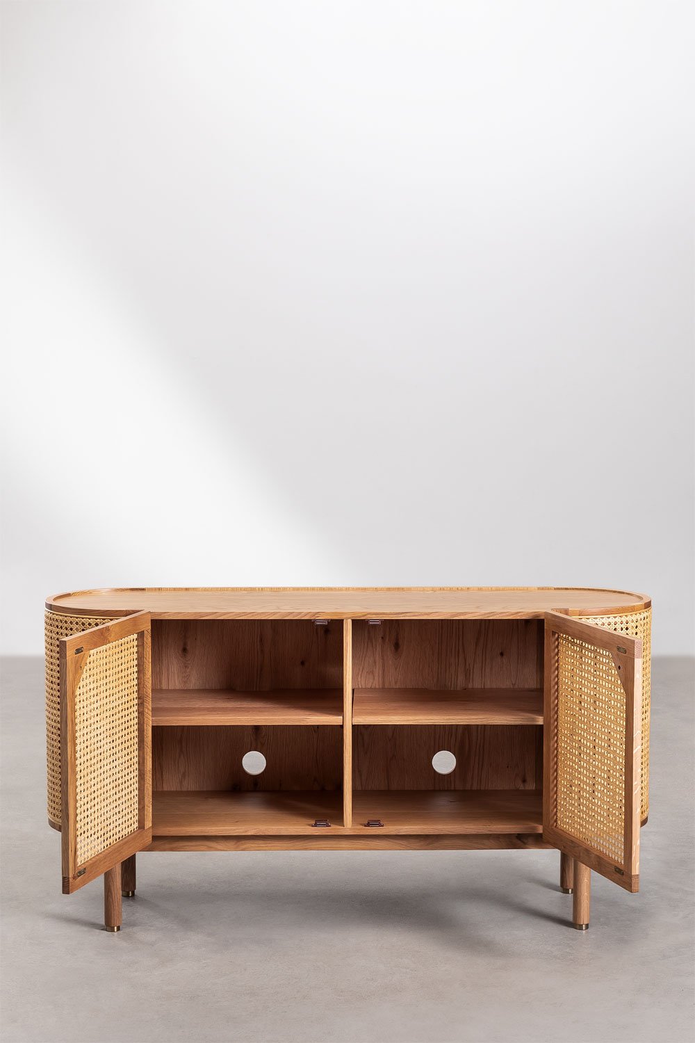 Credenza in Rattan e Legno Edwina