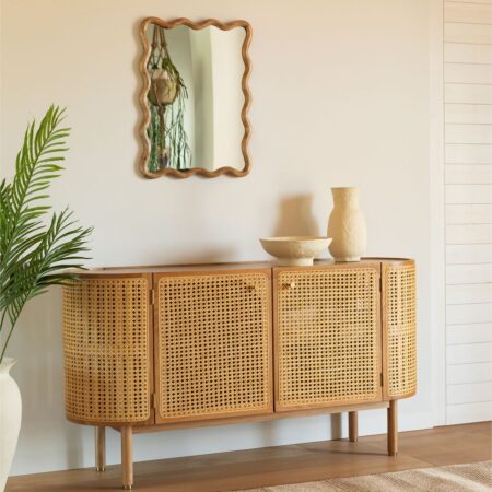 Credenza in Rattan e Legno Edwina