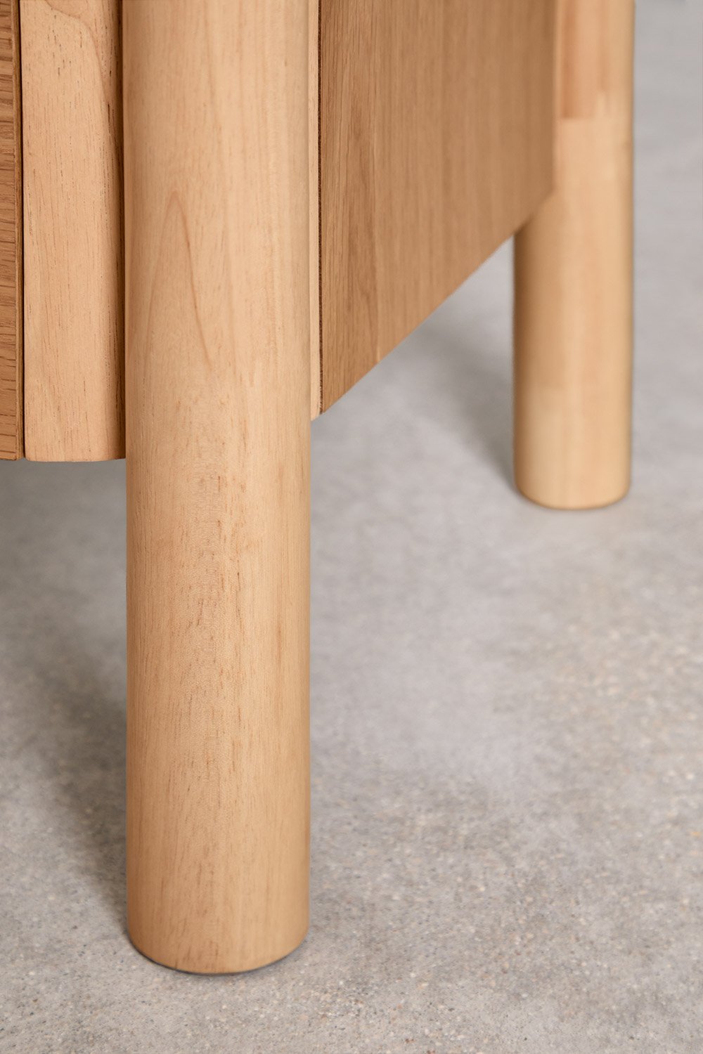 Credenza rettangolare 110x45 cm in MDF impiallacciato rovere Munden