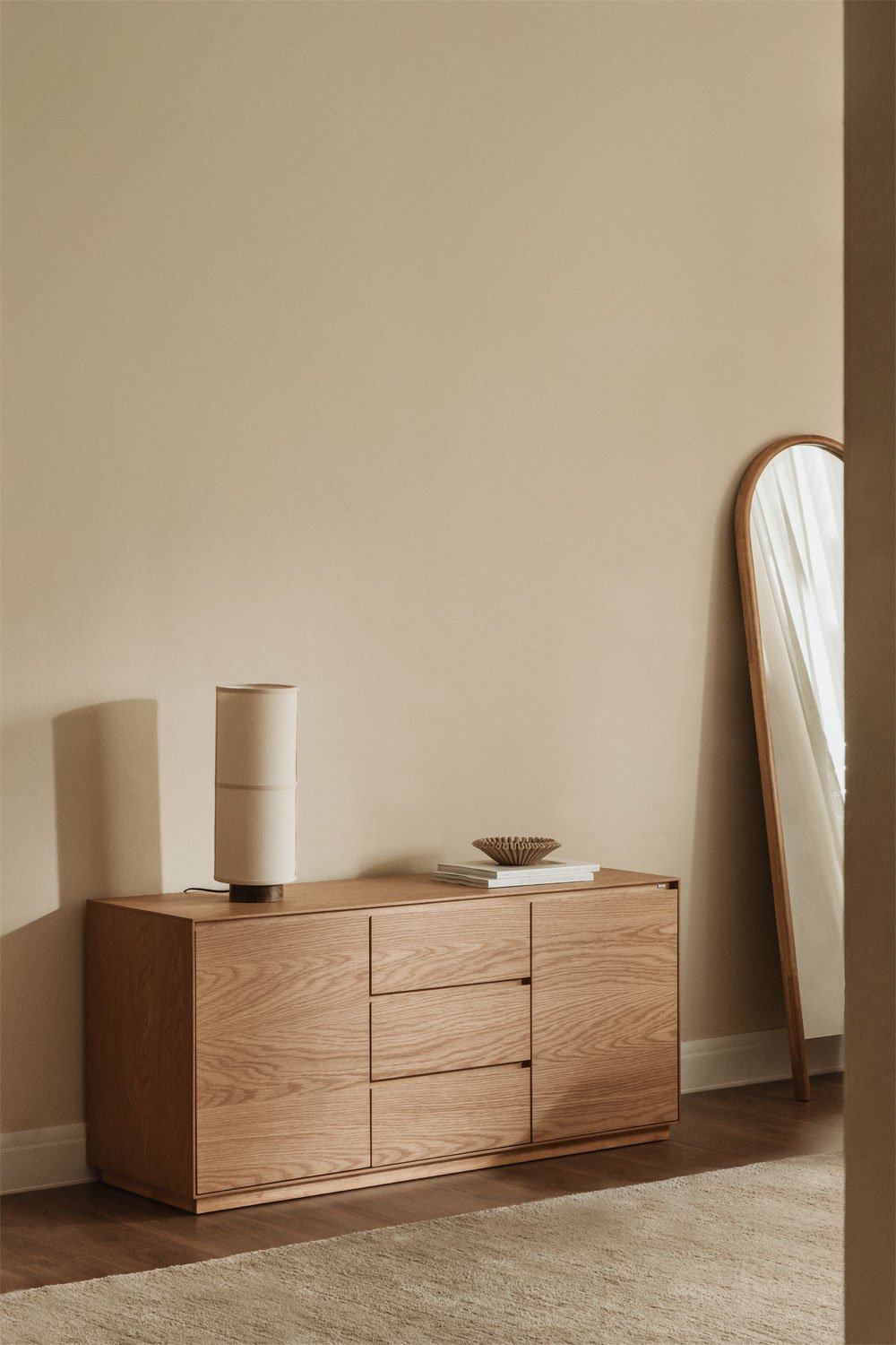 Credenza rettangolare 140x45 cm in MDF Burundi