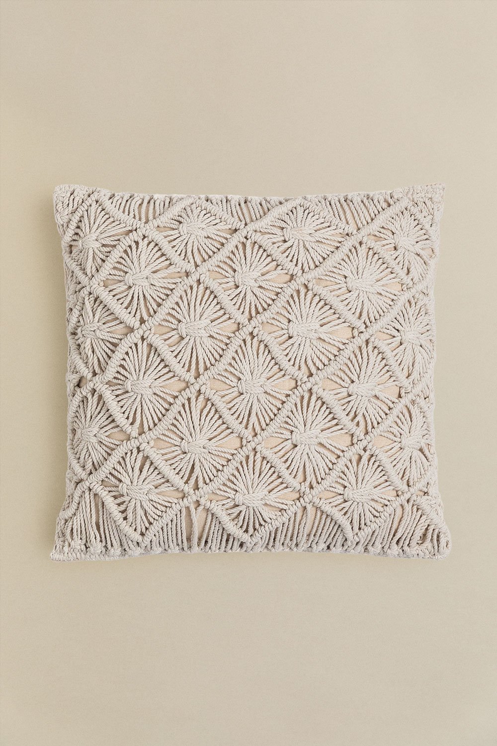 Cuscino quadrato in macramè (45x45 cm) Senena