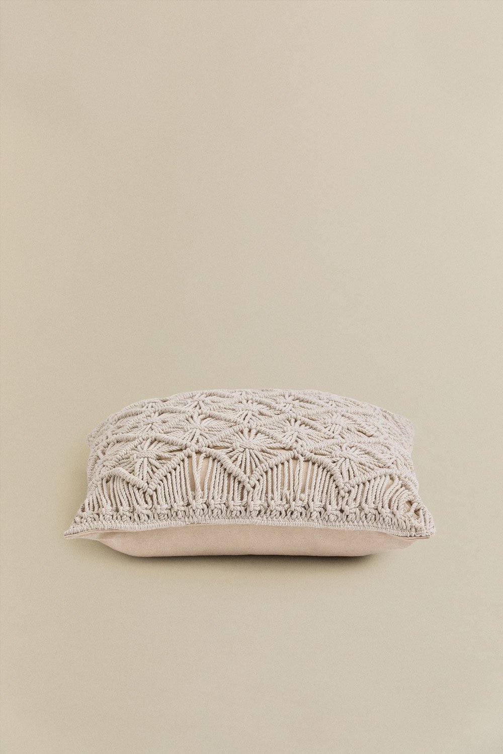 Cuscino quadrato in macramè (45x45 cm) Senena